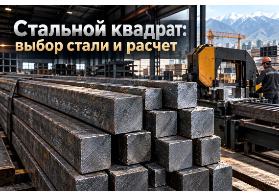 Квадрат стальной горячекатаный: выбор марок стали Ст3, 09Г2С и Ст45, расчет веса и применение в силовых узлах