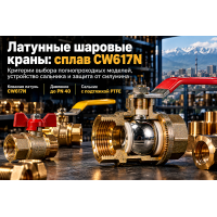 Латунные шаровые краны для воды и газа: выбор сплава CW617N, давление PN 25–40, сальниковый узел и монтаж Латунные шаровые краны для воды и газа: выбор сплава CW617N, давление PN 25–40, сальниковый узел и монтаж