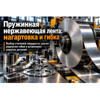 Лента нержавеющая нагартованная и пружинная: выбор степени твердости, штамповка и изготовление упругих деталей