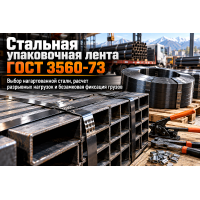 Лента стальная упаковочная ГОСТ 3560-73: выбор состояний, расчет разрывного усилия и правила обвязки грузов в Алматы