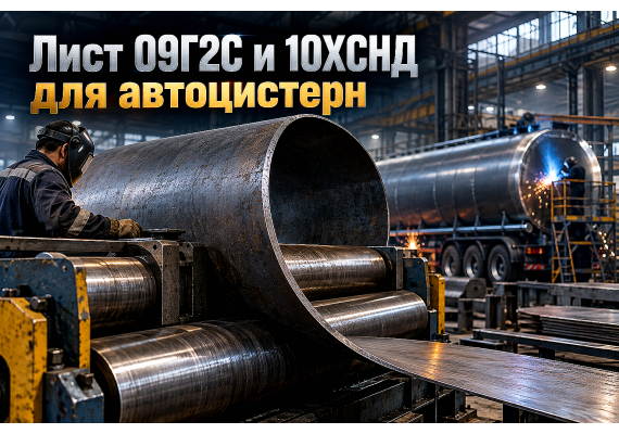 Лист горячекатаный для автоцистерн, бензовозов и битумовозов: выбор стали 09Г2С и 10ХСНД, расчет обечаек и вальцовка