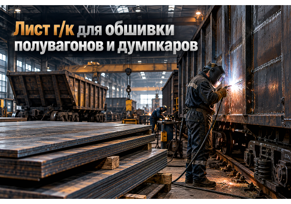 Лист горячекатаный для кузовов полувагонов, думпкаров и платформ: выбор стали 09Г2С, 09Г2Д и 10ХНДП, расчет обшивки и сварка