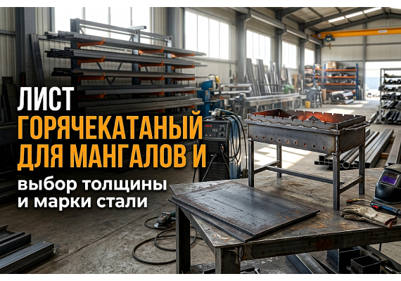 Лист горячекатаный для мангалов и уличных печей: выбор толщины и марки стали