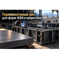 Лист горячекатаный для металлоформ ЖБИ и вибростолов: выбор стали Ст3сп и 09Г2С, расчет жесткости и защита от коробления