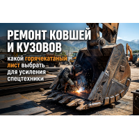 Ремонт ковшей и кузовов: какой горячекатаный лист выбрать для усиления спецтехники