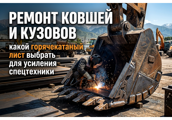 Ремонт ковшей и кузовов: какой горячекатаный лист выбрать для усиления спецтехники
