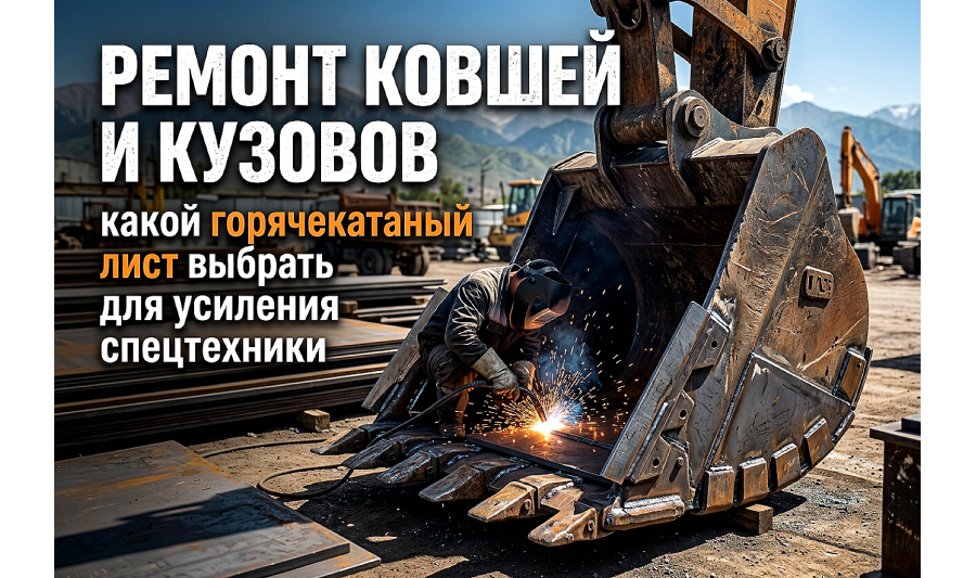 Усиление спецтехники горячекатаным листом: выбор металла и ремонт