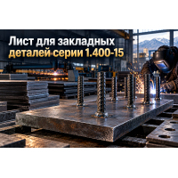 Лист горячекатаный для закладных деталей серии 1.400-15: расчет толщины пластин, выбор стали и сварка анкеров