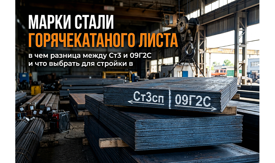 Лист горячекатаный: отличия марок стали Ст3 и 09Г2С