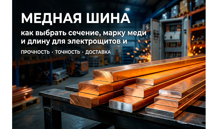 Медная шина: как выбрать сечение, марку меди и длину для электрощитов