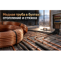 Медная труба в бухтах для лучевой разводки отопления, теплого пола и снеготаяния: выбор диаметра, изоляция и монтаж в стяжку