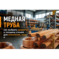 Медная труба: как выбрать диаметр и толщину стенки для отопления, газа и кондиционирования