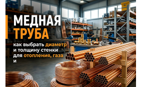 Как выбрать медную трубу: диаметр, толщина стенки и сферы применения