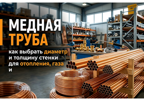 Медная труба: как выбрать диаметр и толщину стенки для отопления, газа и кондиционирования