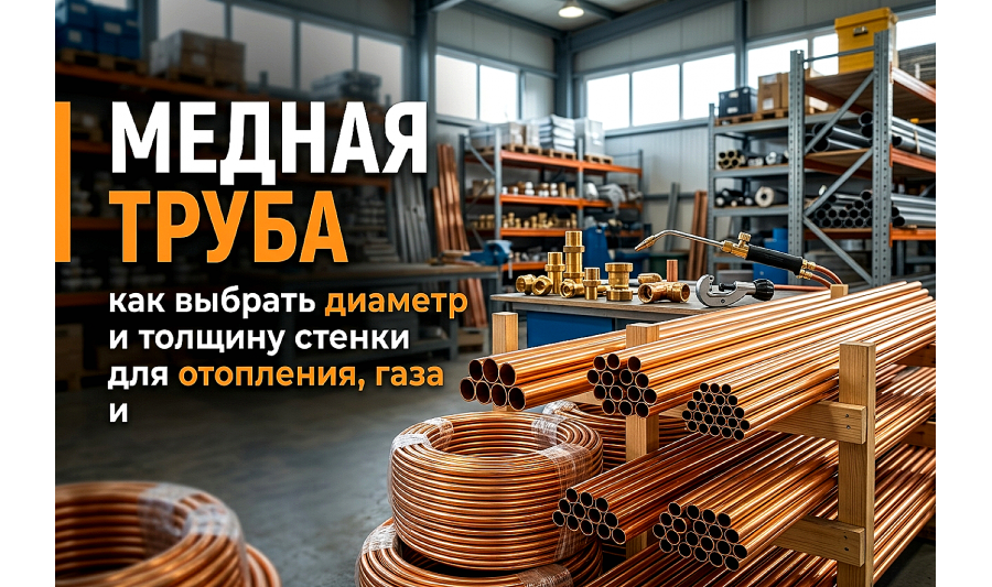 Как выбрать медную трубу: диаметр, толщина стенки и сферы применения