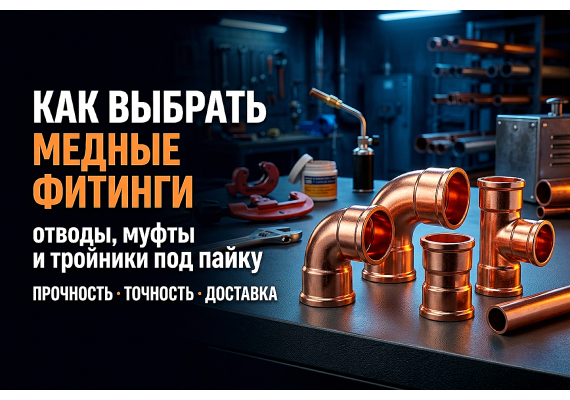 Как выбрать медные фитинги: отводы, муфты и тройники под пайку