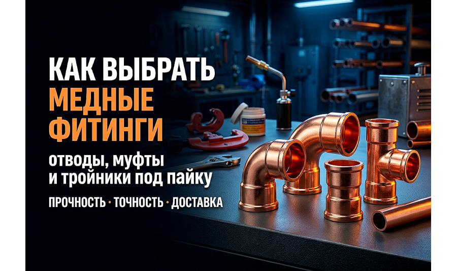 Медные фитинги: как выбрать отводы, муфты и тройники для монтажа