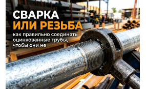 Сварка или резьба: правила монтажа оцинкованных труб