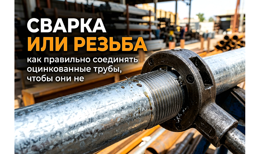 Сварка или резьба: правила монтажа оцинкованных труб