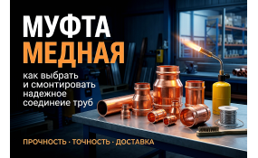 Муфта медная: как выбрать и смонтировать надежное соединение