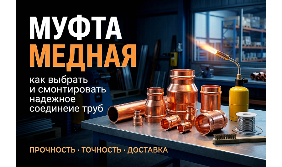 Муфта медная: как выбрать и смонтировать надежное соединение