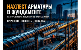 Нахлест арматуры в фундаменте: как правильно стыковать прутки