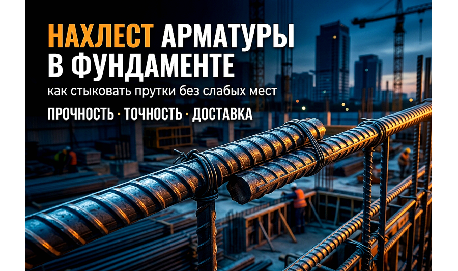 Нахлест арматуры в фундаменте: как правильно стыковать прутки