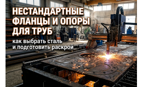 Нестандартные фланцы и опоры из горячекатаного листа: выбор металла и изготовление