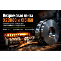 Нихромовая лента Х20Н80 и Х15Н60: расчет сопротивления, подбор толщины и монтаж нагревателей