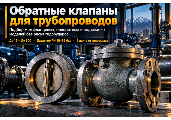 Обратный клапан для трубопровода: поворотный, межфланцевый и подъемный — как выбрать и смонтировать без гидроударов