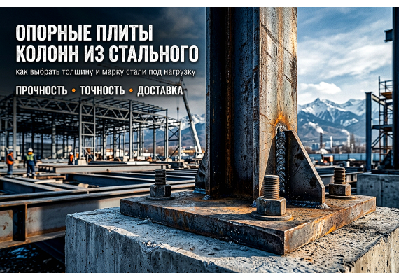Опорные плиты колонн из стального листа: как выбрать толщину и марку стали под нагрузку
