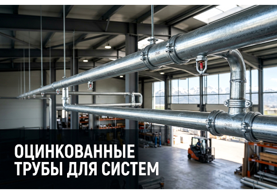 Оцинкованные трубы для систем пожаротушения в Алматы: выбор, нормы и монтаж