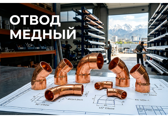 Отвод медный: как выбрать угол, диаметр и толщину стенки для монтажа в Алматы