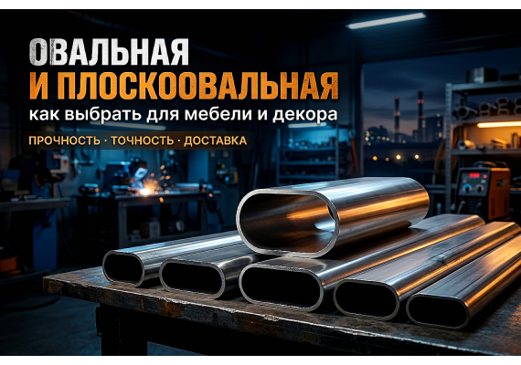 Овальная и плоскоовальная профильная труба: как выбрать для мебели и декора
