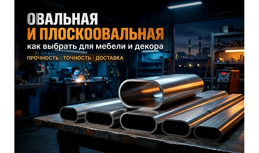 Овальная и плоскоовальная труба: применение в дизайне и производстве
