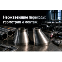 Переходы нержавеющие концентрические и эксцентрические: выбор стали AISI 304/316, геометрия и монтаж без кавитации Переходы нержавеющие концентрические и эксцентрические: выбор стали AISI 304/316, геометрия и монтаж без кавитации