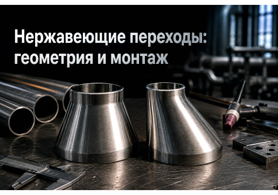 Переходы нержавеющие концентрические и эксцентрические: выбор стали AISI 304/316, геометрия и монтаж без кавитации