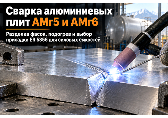 Плита алюминиевая АМг5 и АМг6: выбор толщины, разделка кромок, сварка TIG/MIG в аргоне и сборка силовых емкостей