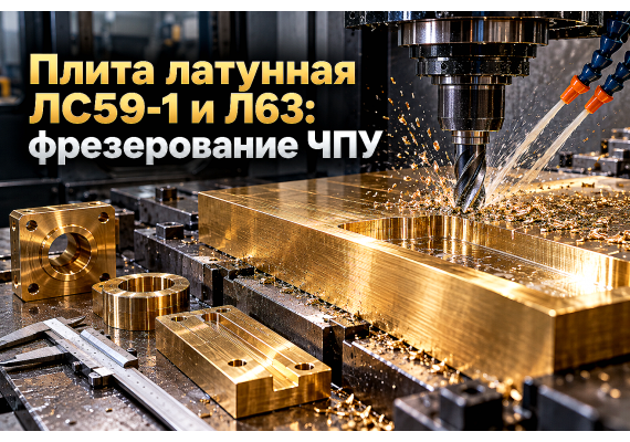 Плита латунная ЛС59-1 и Л63: выбор толщины 12–50 мм, скоростное фрезерование на ЧПУ и применение в Алматы