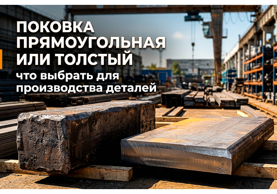 Поковка прямоугольная или толстый лист: что выбрать для производства деталей