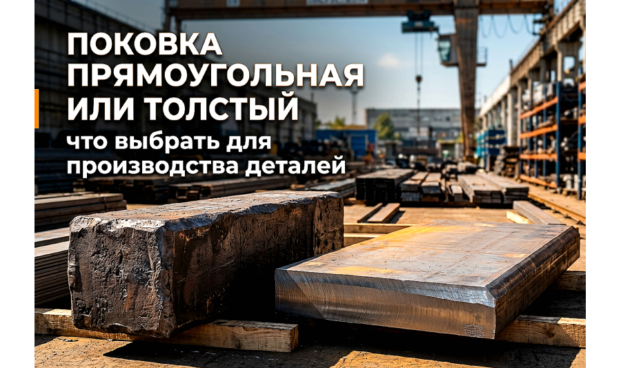 Поковка прямоугольная против толстого листа: как не ошибиться в выборе заготовки