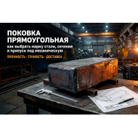 Поковка прямоугольная: как выбрать марку стали, сечение и припуск под механическую обработку