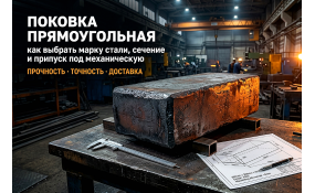 Поковка прямоугольная: как выбрать марку стали и рассчитать припуск