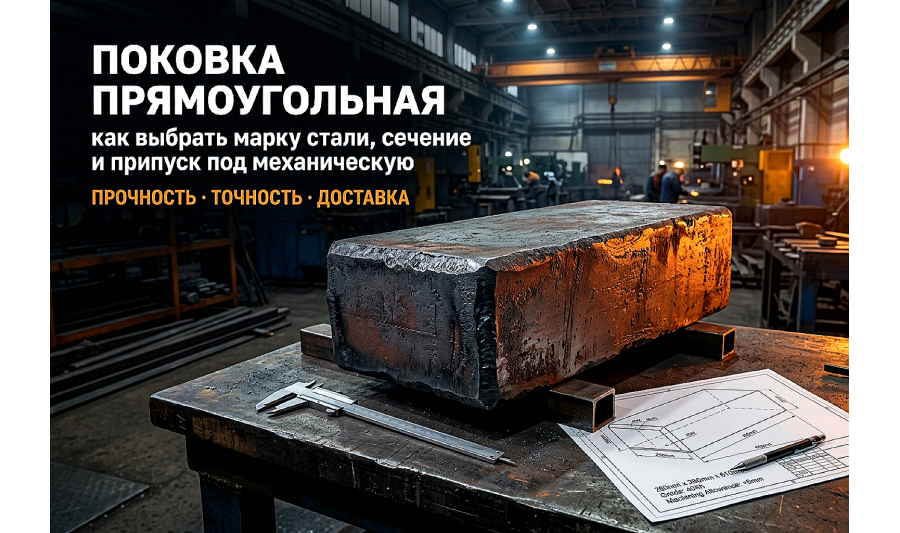 Поковка прямоугольная: как выбрать марку стали и рассчитать припуск