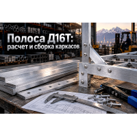 Полоса дюралюминиевая Д16Т: силовой расчет, сверление, клепка и сборка облегченных каркасов в Алматы