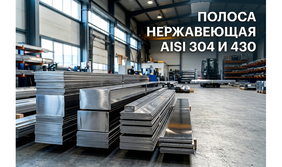 Полоса нержавеющая AISI 304 и 430: выбор и применение