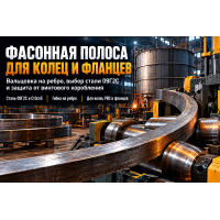 Профиль фасонный полоса для колец жесткости и фланцев: выбор стали 09Г2С, вальцовка на ребро и сварка