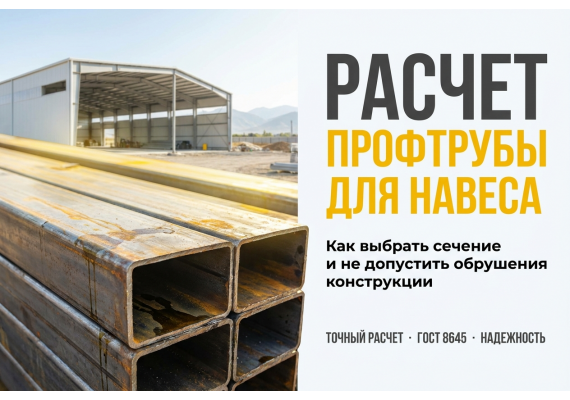 Прямоугольная профтруба: расчет нагрузки для навесов и ворот
