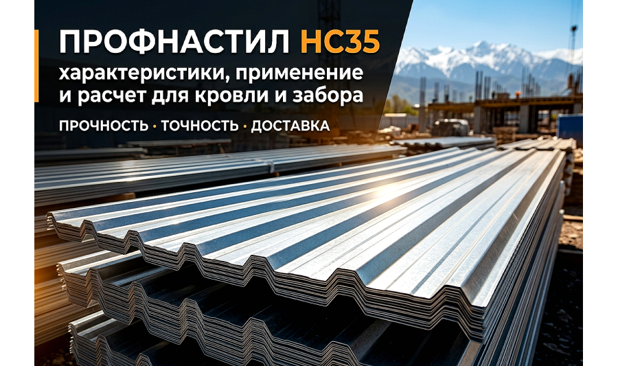 Профнастил НС35: универсальное решение для строительства в Алматы