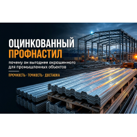Оцинкованный профнастил: почему он выгоднее окрашенного для промышленных объектов